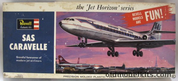 Revell 1/96 SE-210 Caravelle SAS Airlines - Jet Horizon Issue, H241-100 plastic model kit